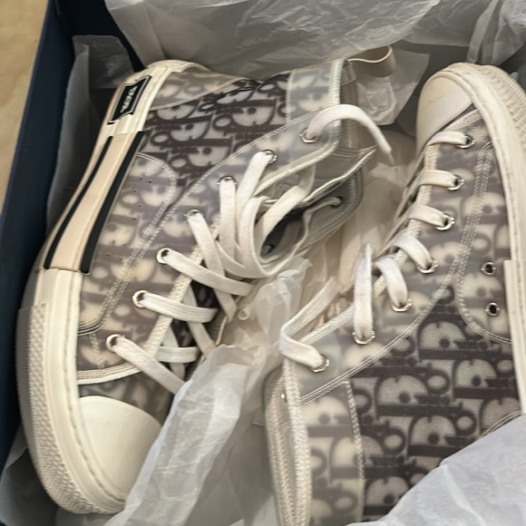 DIOR B23 HT High Top Oblique Transparenc (Chas) - Picture 2 of 7